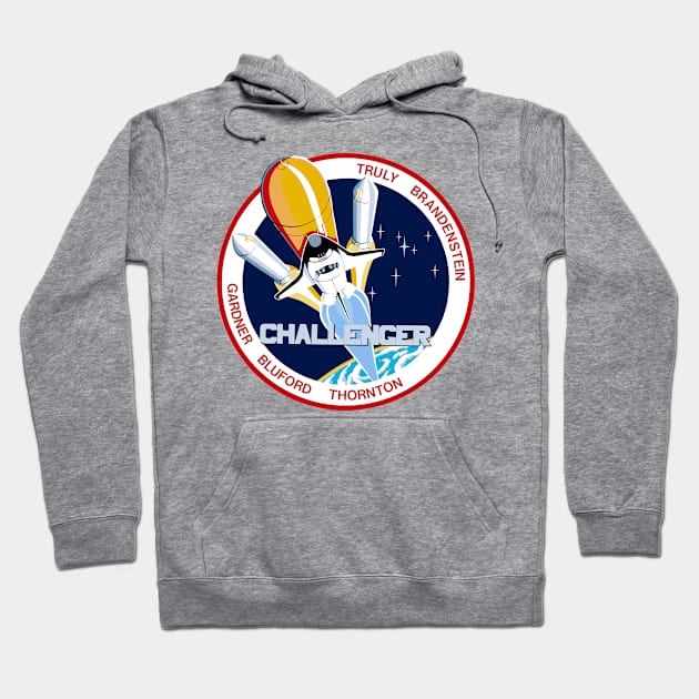 STS 8 Mission Patch Hoodie by Spacestuffplus